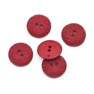 Boutons Crystal en nylon 5 pcs Rouge