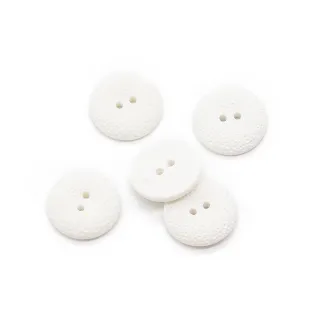 Botones Crystal de nylon 5 pz Blanco