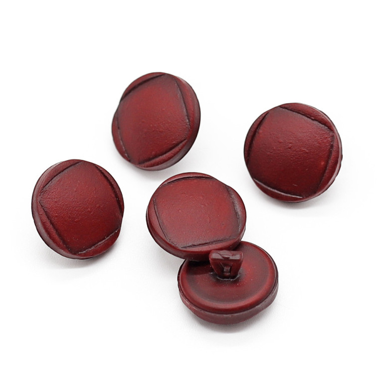 Bottone con gambo effetto cuoio vintage 5pz