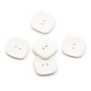 Bottone Square 5pz Latte