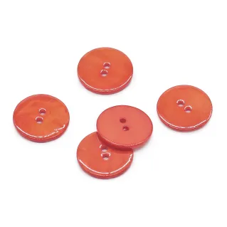 Botón de Madreperla Super River 5pz Corallo