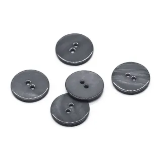 Bouton en nacre Super River 5 pièces Gris