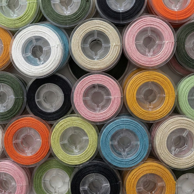 Cordoncino in Cotone Cerato 1mm per 5mt