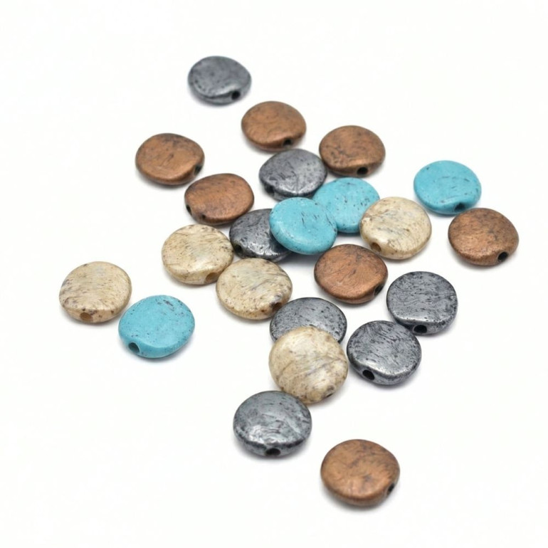 Perle Almax in pasta di resina effetto pietra 3pz