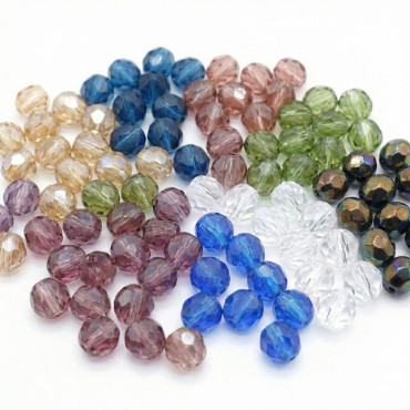 Cristalli 6mm Boemia sfaccettati in vetro per bijoux