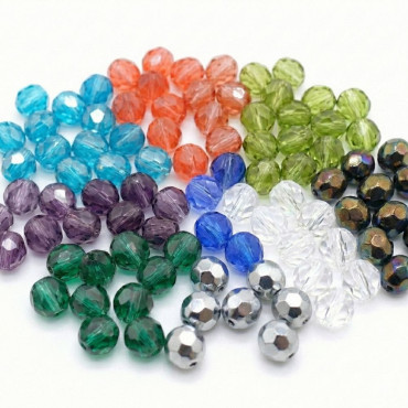Cristalli 8mm Boemia sfaccettati in vetro per bijoux