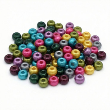 Perline 9x5mm in resina silk per collane bracciali e applicazioni