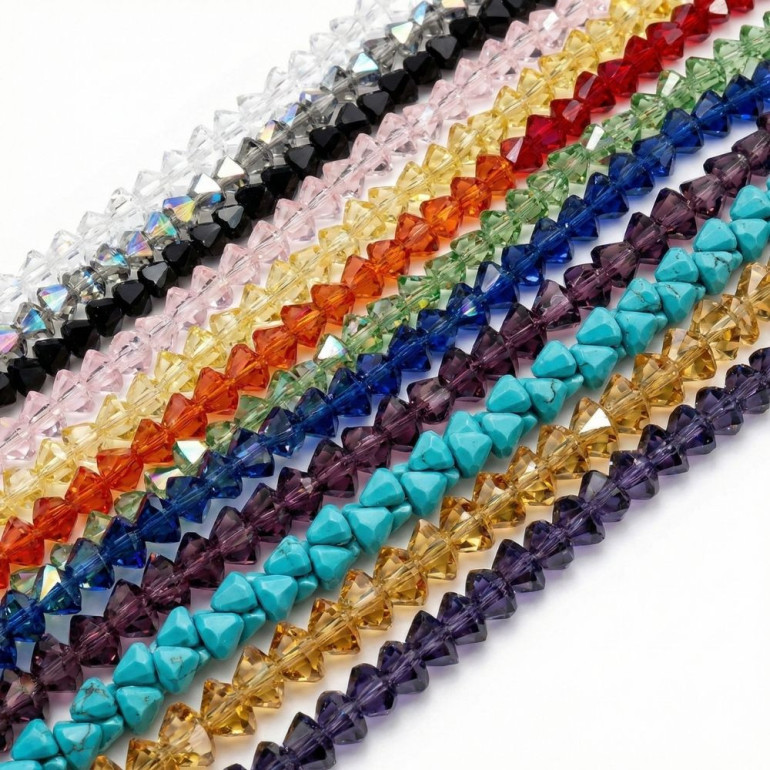 Cristalli 6mm triangolari in resina per bijoux