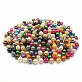 8 mm Pearl Effect ABS Beads | Tessiland