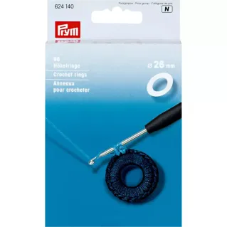 Prym Plastic Rings for Crocheting White