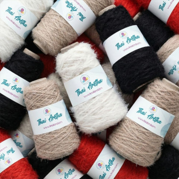 Thai Aretha Red Cord for Crochet Bags | Tessiland