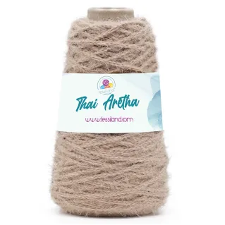 Thai Aretha cordón para bolsos efecto peluche 200g Beige