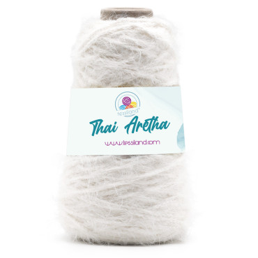 Thai Aretha cordino per borse peloso Bianco