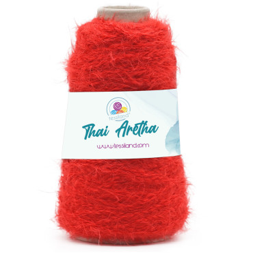 Thai Aretha cordino per borse peloso Rosso