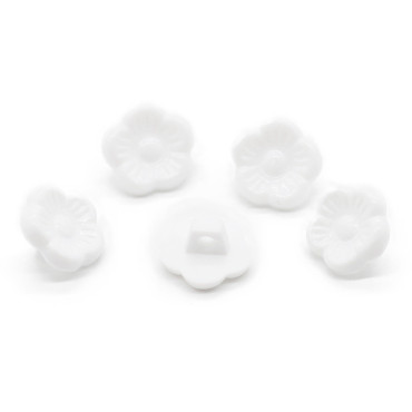 Bouton Fleur Lilas 1 pc Bianco