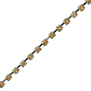 2mm Rhinestone Chain Wire for Applications and Jewelry Yellow