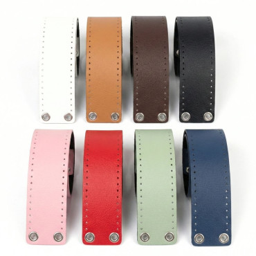 Set borsa AlexQueen fascia ecopelle per borse a uncinetto 80x14cm