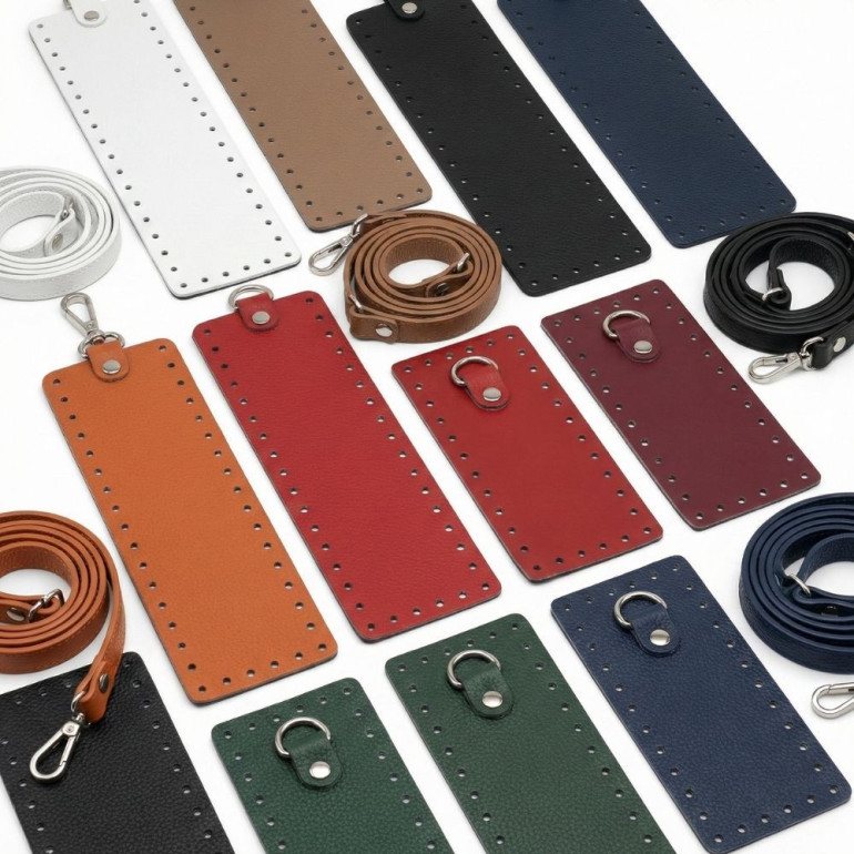 Set borsa Armonia ecopelle color match con tracolla regolabile