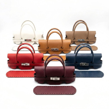 Set borsa Birkin in ecopelle con patta fondo e manici per borse