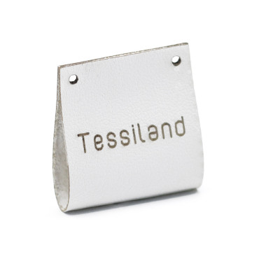 Etiquetas personalizadas Duble polipiel avio Bianco