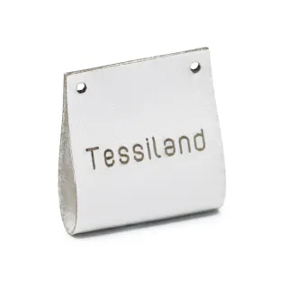 Placcheta Personalizable Duble ecopelle Blanco