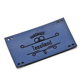 Placa Personalizable Handmade maxy ecopelle Bluette