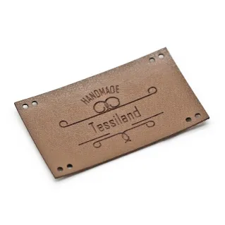 Placa Personalizable Handmade maxy ecopelle Cuoio