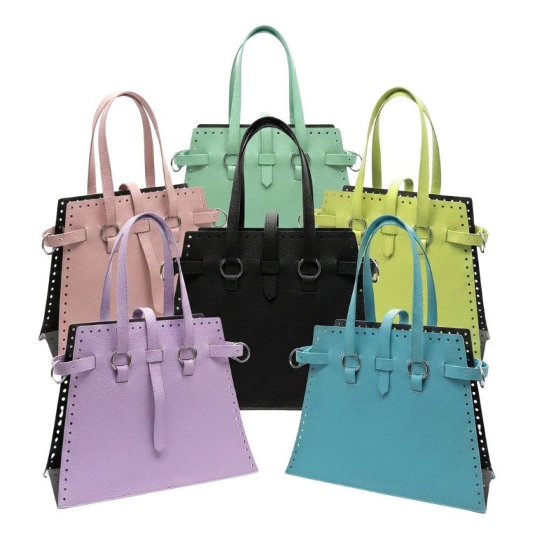 Set borsa Didima ecopelle per crochet con cintura giroborsa