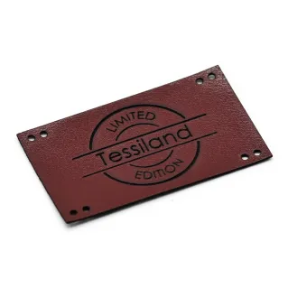 Placa Personalizable Limited Maxy ecopiel Bordeaux