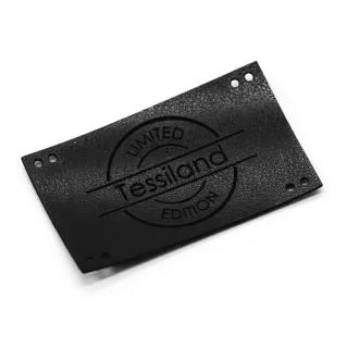 Placa Personalizable Limited Maxy ecopiel Negro