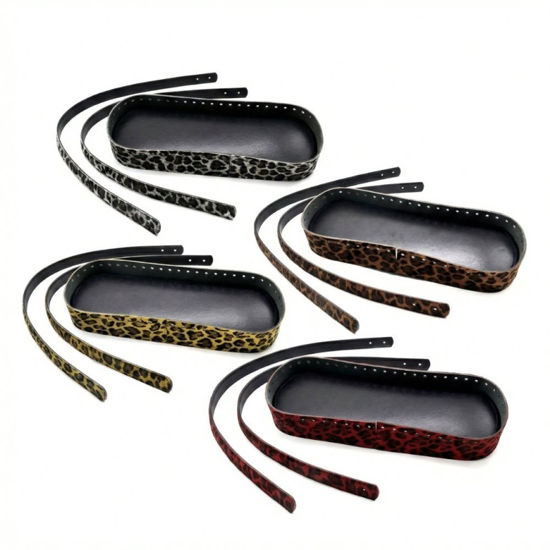 Set borsa Masai animalier in ecopelle per borse crochet