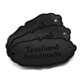 Placas Personalizables Elegant ecopiel 3pz Negro