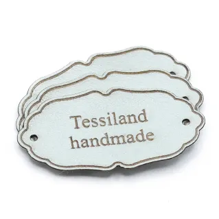 Étiquettes Personnalisables Elegant en simili cuir 3pcs Tiffany