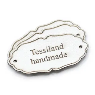 Placas Personalizables Elegant ecopiel 3pz Blanco