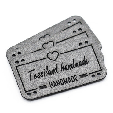 Etiquetas personalizadas Love polipiel blanco Titanium