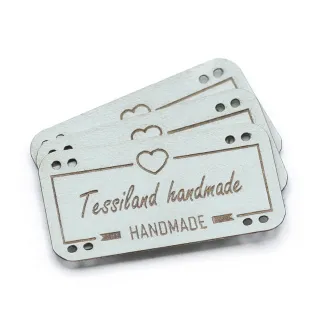 Customizable Love Eco-Leather Tags 3pcs Tiffany