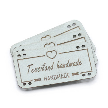 Targhette Personalizzabili Love ecopelle 3pz Tiffany