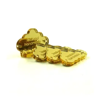 Étiquettes Personnalisables forme Nuage 5pcs Oro