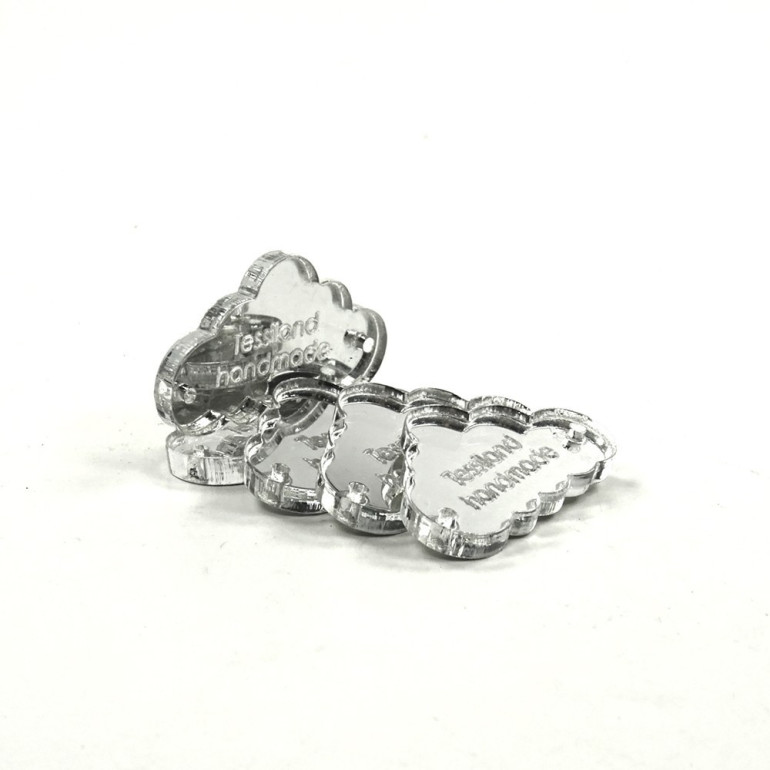 Targhette Personalizzabili forma Nuvoletta 5pz