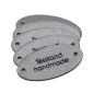 Customizable Oval Eco-Leather Tags 5pcs | Tessiland