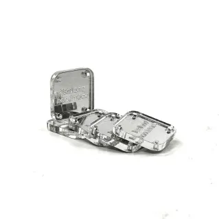 Etiquetas Personalizables forma Cuadrada 5pz Argento