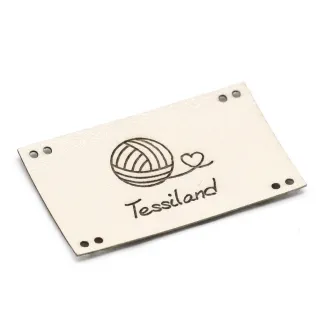 Placa Personalizable Romantic Maxy ecopiel Panna