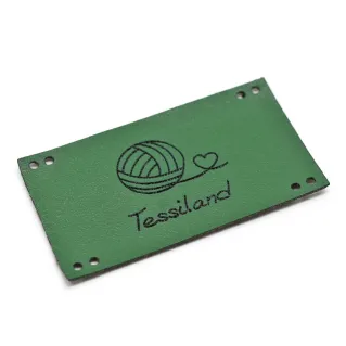 Placa Personalizable Romantic Maxy ecopiel Verde