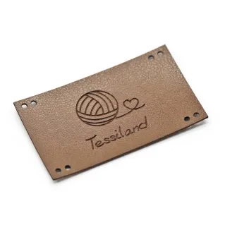 Placa Personalizable Romantic Maxy ecopiel Cuoio