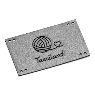Placa Personalizable Romantic Maxy ecopiel Titanium
