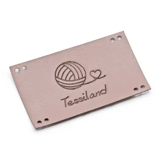 Placa Personalizable Romantic Maxy ecopiel Cipria
