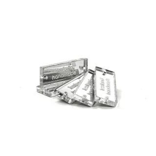 Étiquettes Personnalisables forme Rectangulaire 5pcs Argento