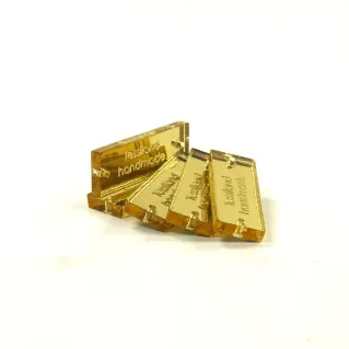 Étiquettes Personnalisables forme Rectangulaire 5pcs Oro