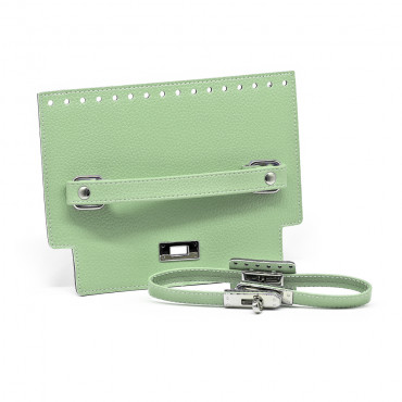 Patella Cecilia per borse in ecopelle con chiusura girello Verdino