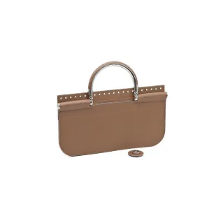 Soho Color Match Handle in Eco-Leather Cuoio